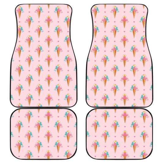 Purple Ice Cream Car Floor Mats