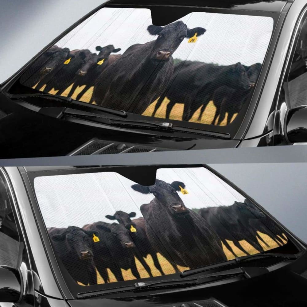 Auto Sun Shades - Cow