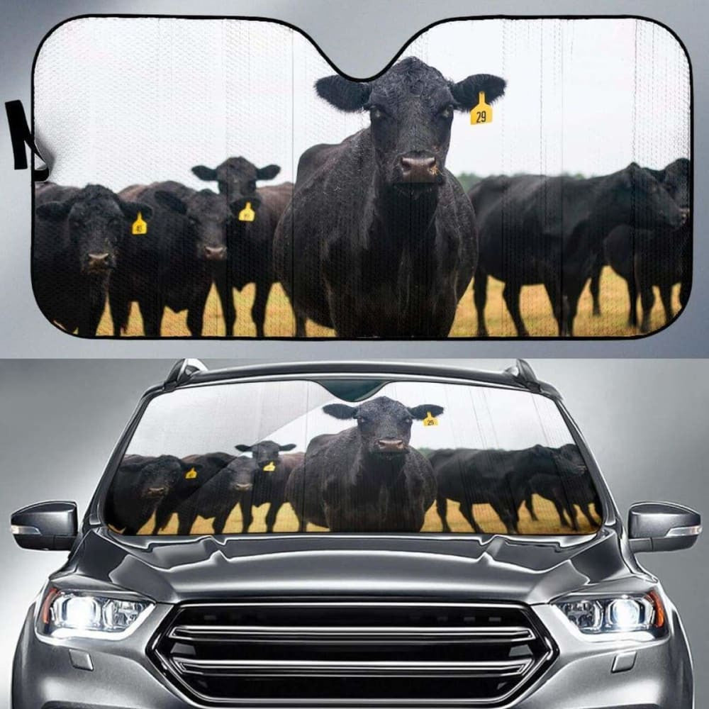 Auto Sun Shades - Cow