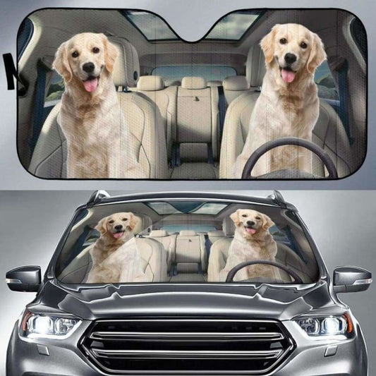 Golden Retriever Auto Sunshade