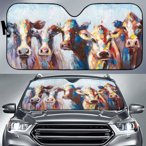 Auto Sun Shades - Cow