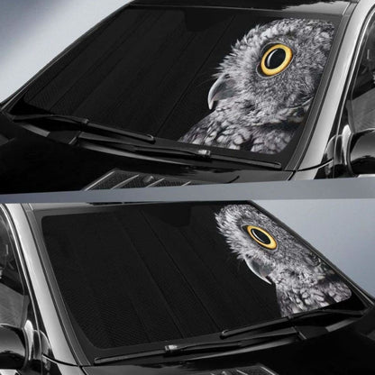 Owl Black HdK Car Sun Shade