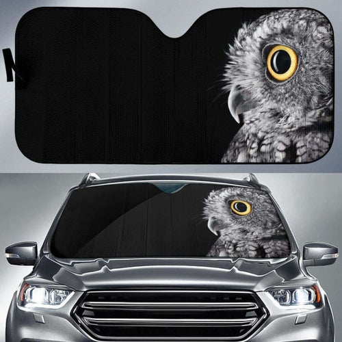 Owl Black HdK Car Sun Shade