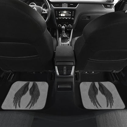 Angel Wings Black Custom Car Floor Mats
