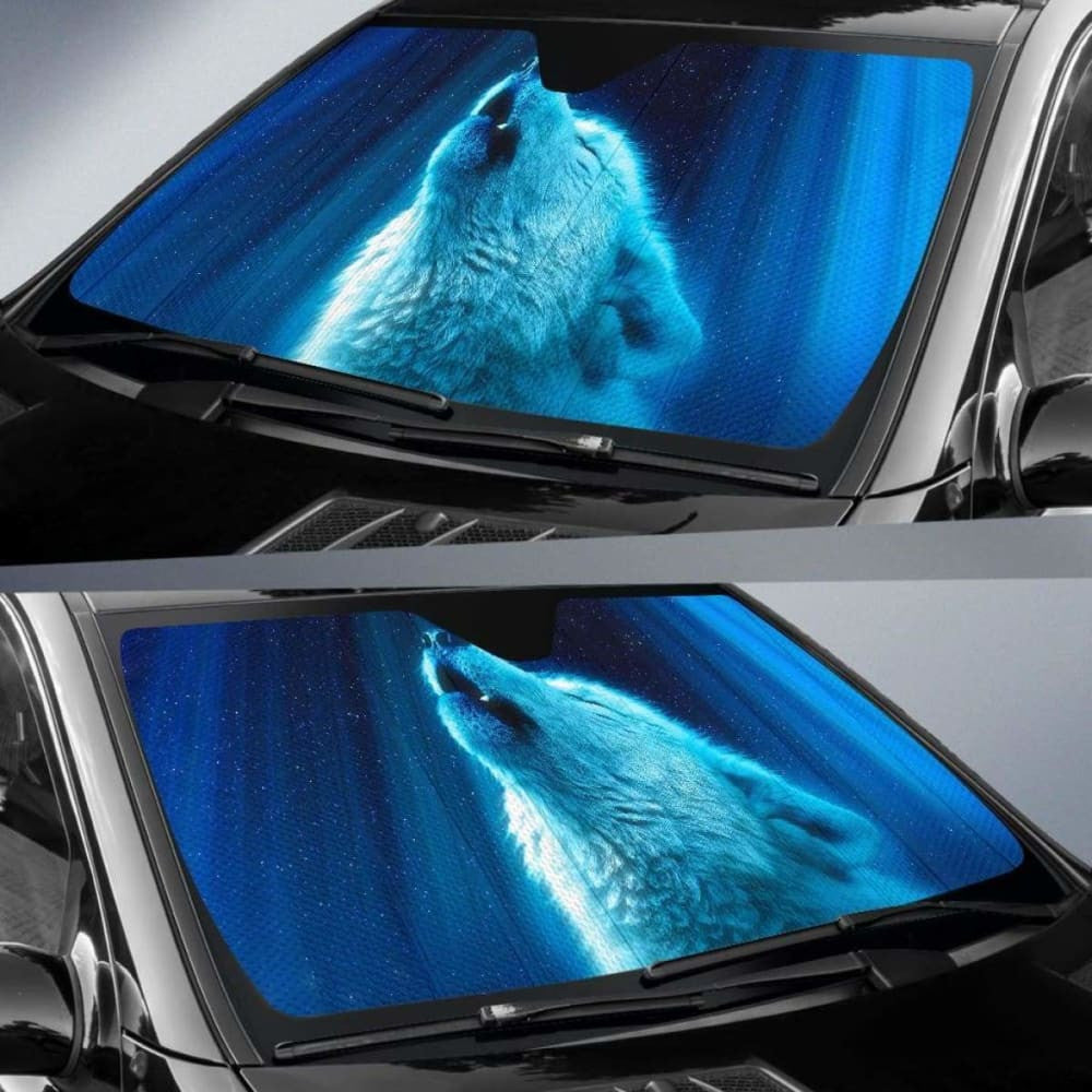 Wolf Fantasy Light HeavenK Car Sun Shade