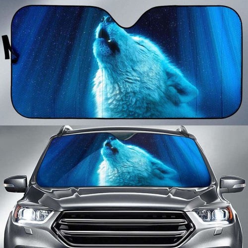 Wolf Fantasy Light HeavenK Car Sun Shade