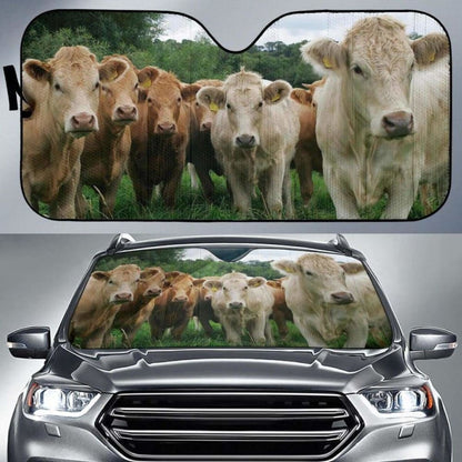 Auto Sun Shades - Cow