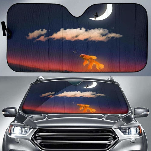 Fishing Gold Fish Car Sun Shade