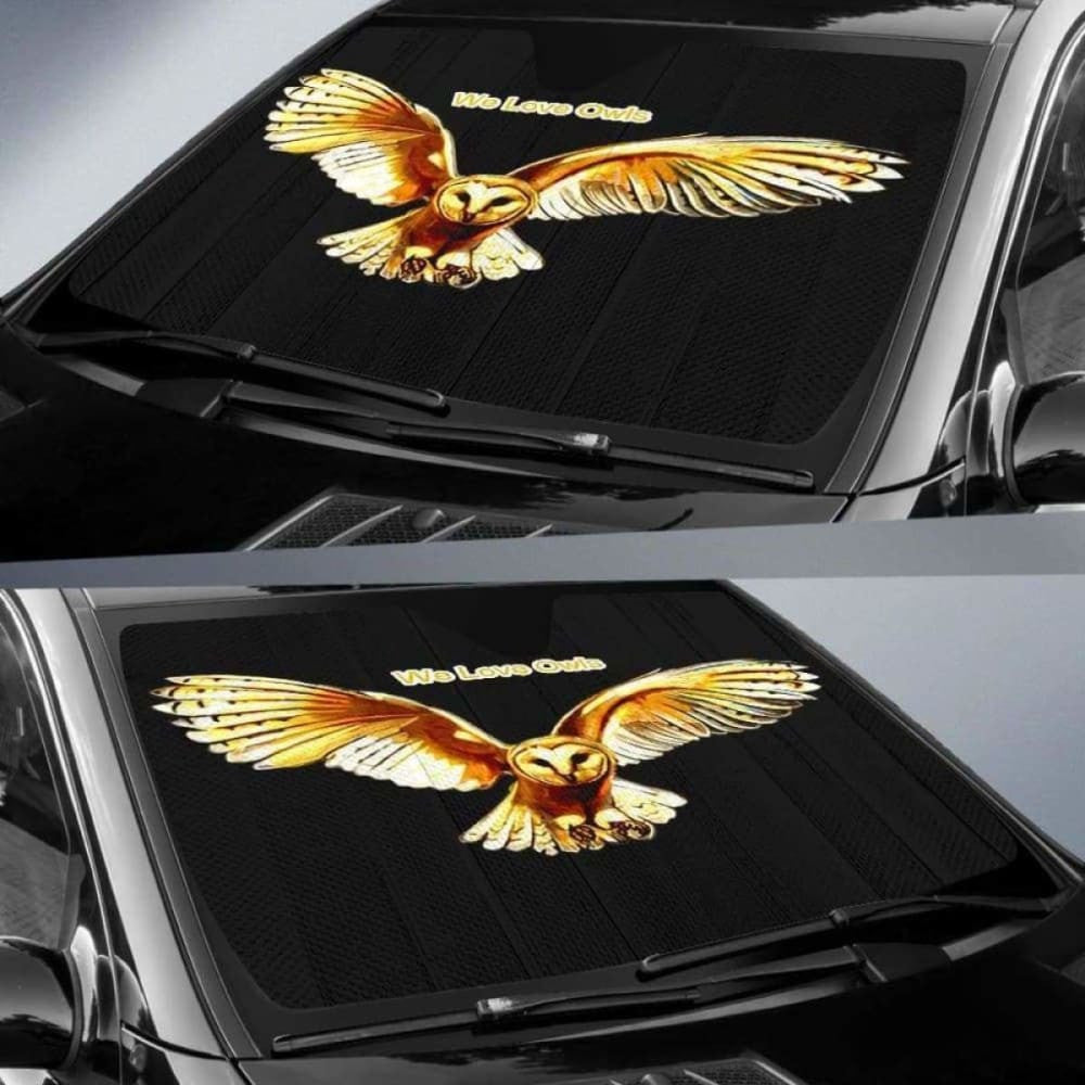 We Love Owls Auto Sun Shade