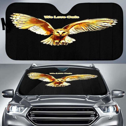We Love Owls Auto Sun Shade