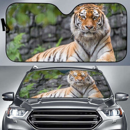 Siberian Tiger Female Zoo Big Cat HdK Car Sun Shade