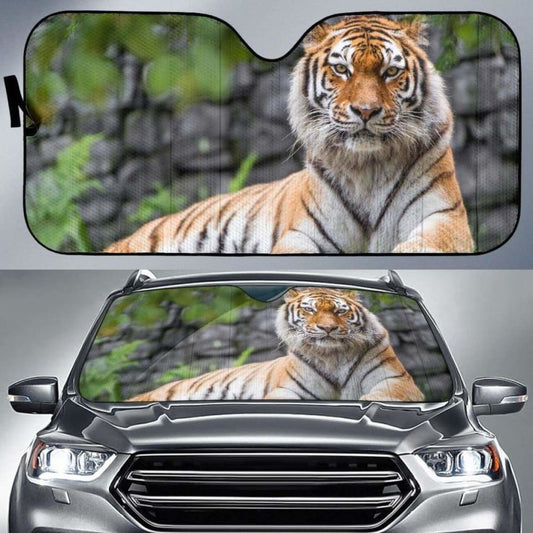 Siberian Tiger Female Zoo Big Cat HdK Car Sun Shade
