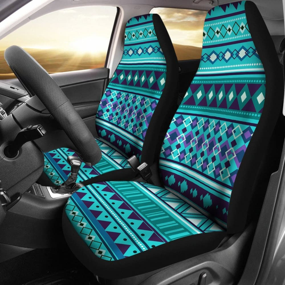 Aztec Blue Teal Car Seat Covers
