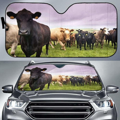Auto Sun Shades - Cow