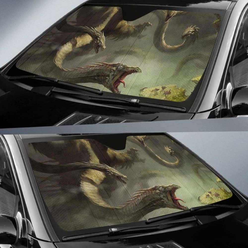 Five Headed Dragon Art Sun Shade amazing best gift ideas