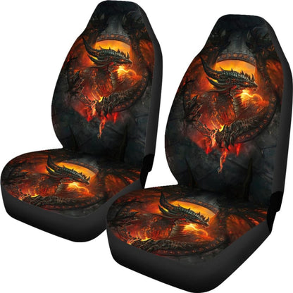Ancient Dragon Lord of Fire Car Seat Covers