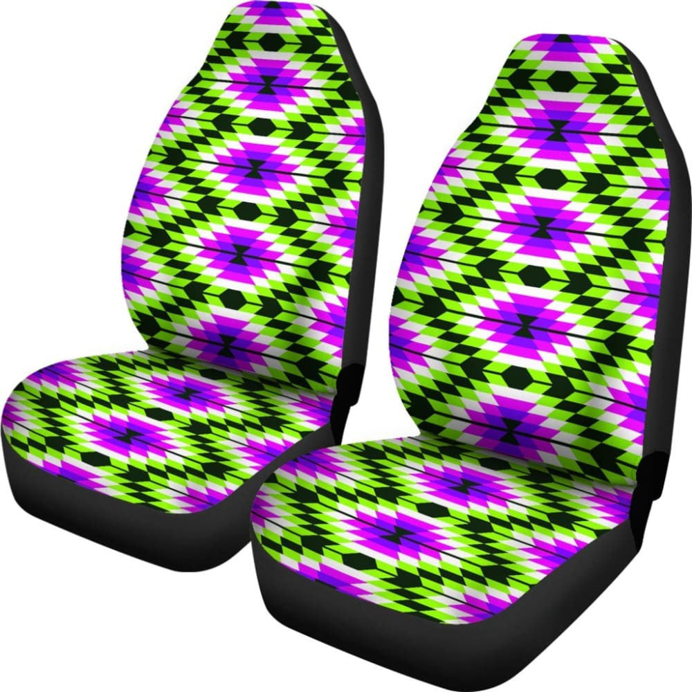 Purple Green Aztec Colors Women Car Seat Cover