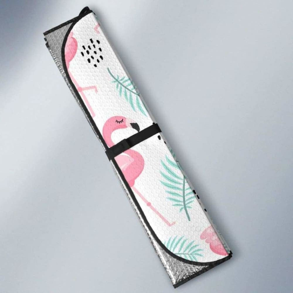 Cute Flamingo Pattern Car Auto Sun Shades