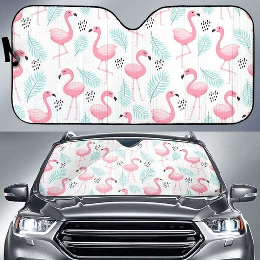 Cute Flamingo Pattern Car Auto Sun Shades