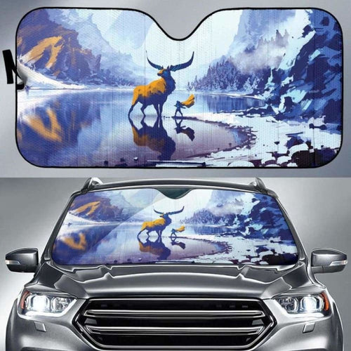 Art Deer Car Auto Sun Shades