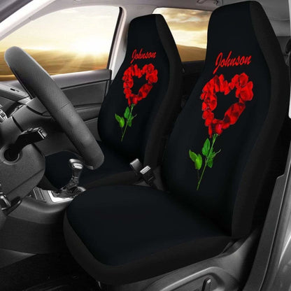Custom Designed Rose Design Heart Seat Covers