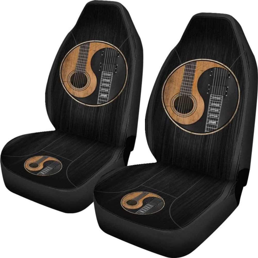 Yin Yang Guitar Car Seat Cover