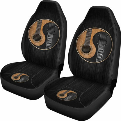Yin Yang Guitar Car Seat Cover