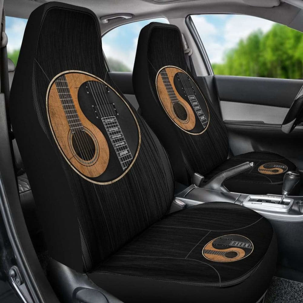 Yin Yang Guitar Car Seat Cover
