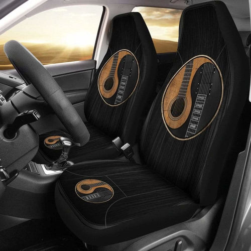 Yin Yang Guitar Car Seat Cover