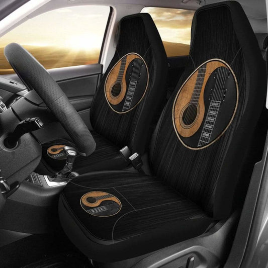 Yin Yang Guitar Car Seat Cover