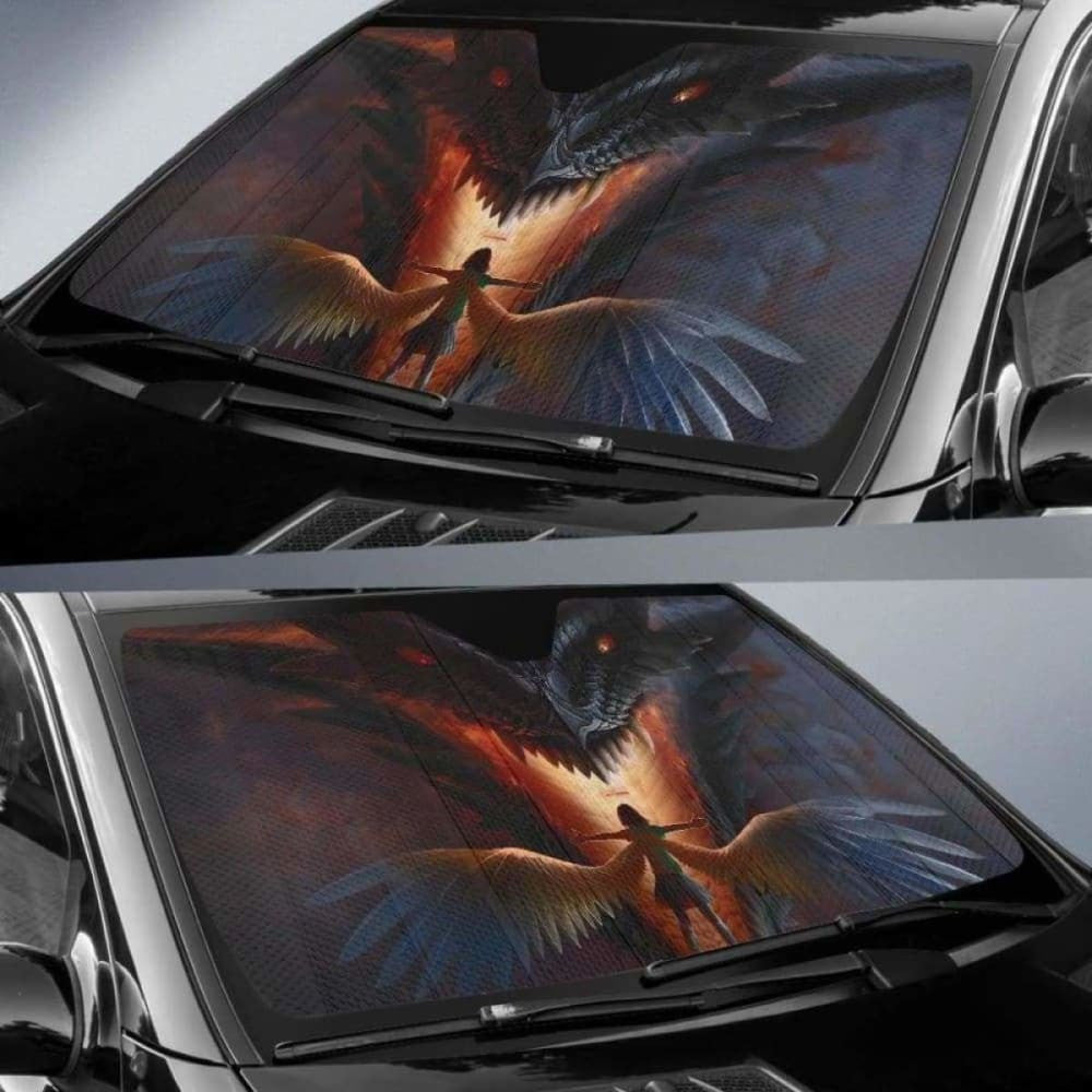 Angel Dragon Car Auto Sun Shades