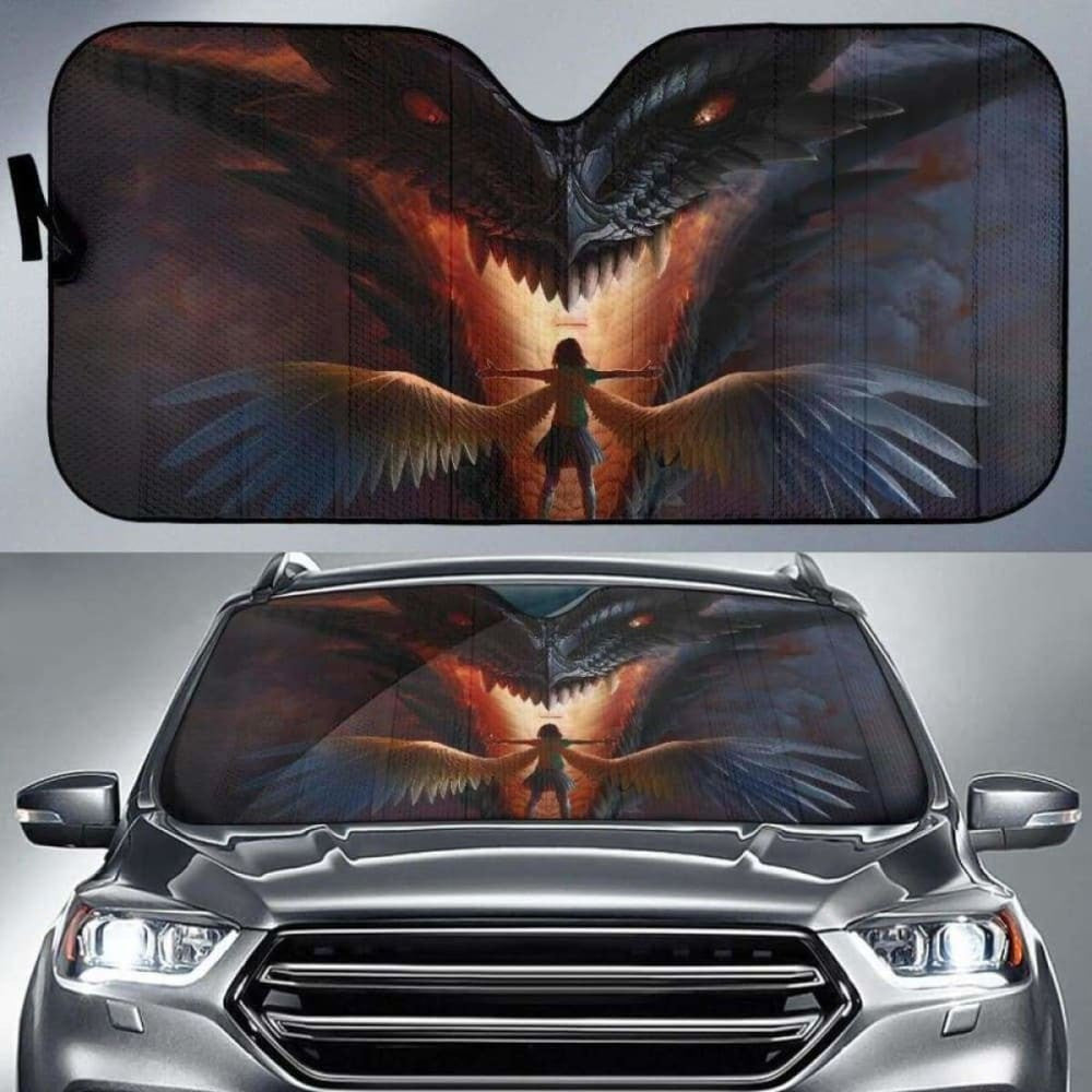 Angel Dragon Car Auto Sun Shades
