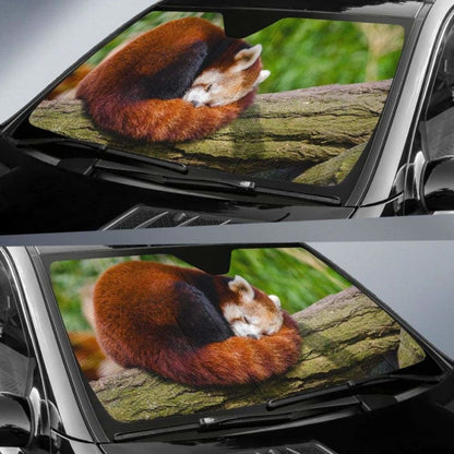 Red Panda HdK Car Sun Shade