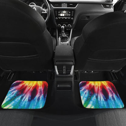 Colorful Tie Dye Abstract Art Car Floor Mats