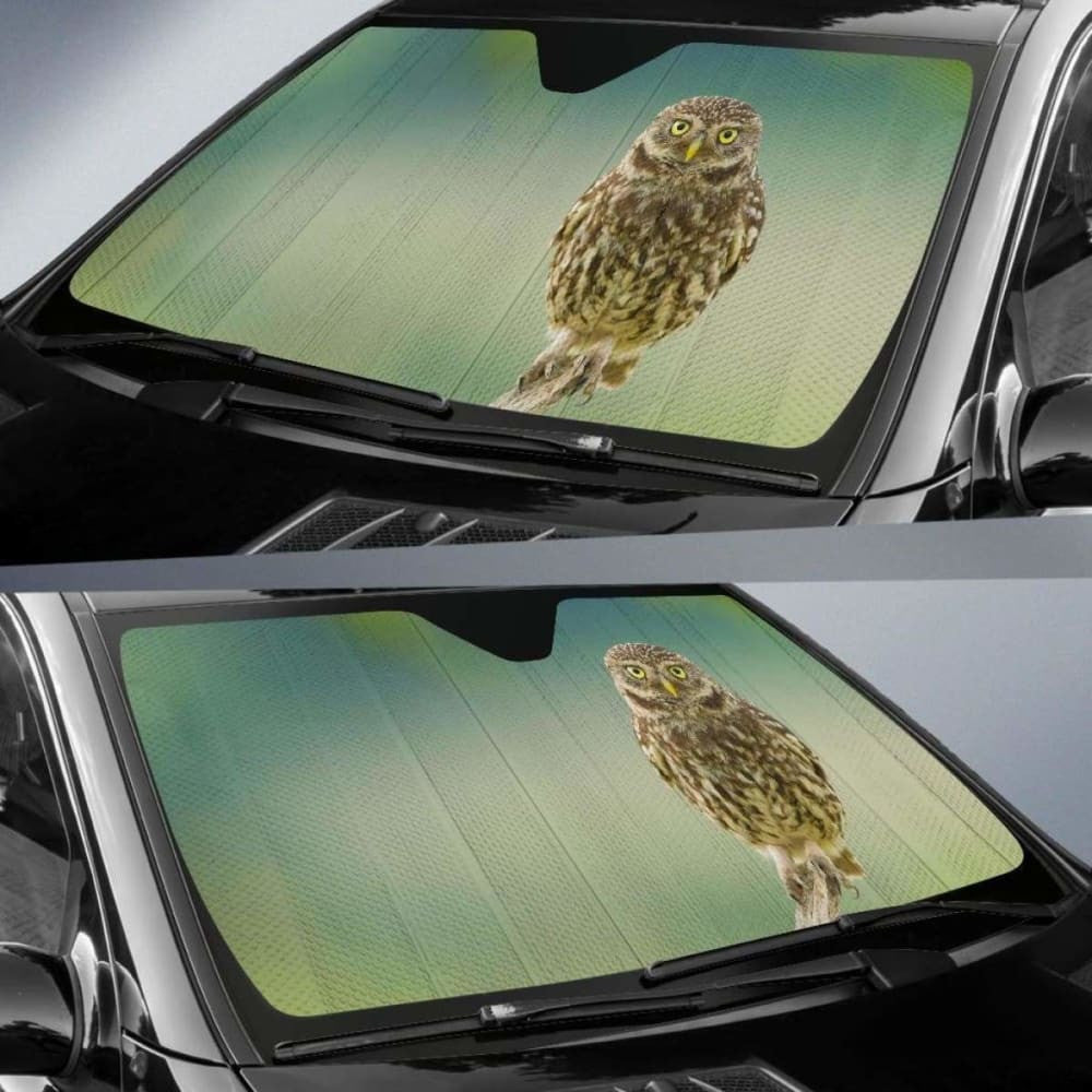 Owl Eyes Branch Hd Car Sun Shade