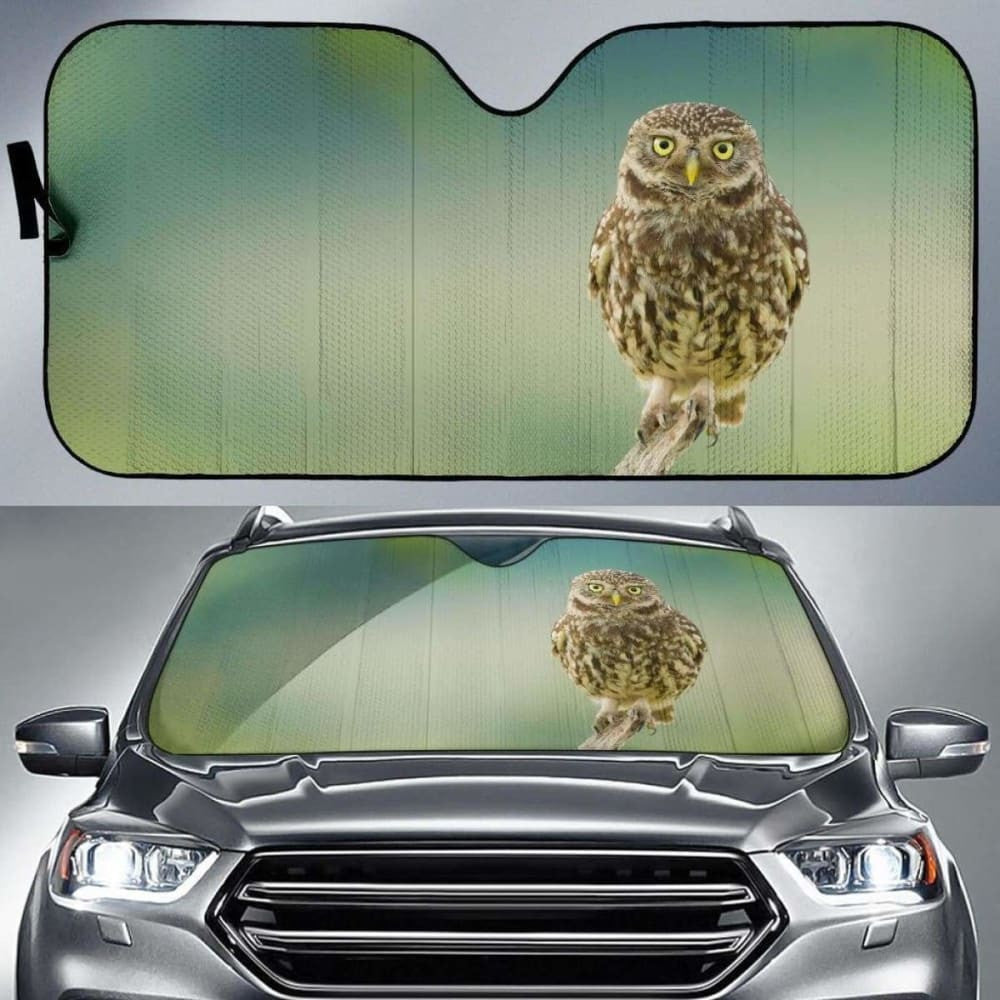 Owl Eyes Branch Hd Car Sun Shade