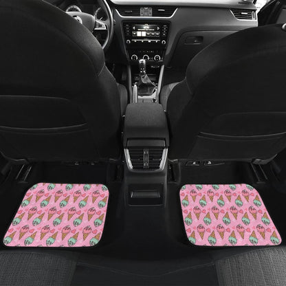 Cute Ice Cream Pattern Car Floor Mats