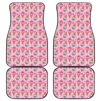 Cute Ice Cream Pattern Car Floor Mats