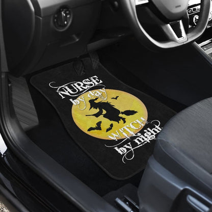 Nurse By Day, Witch By Night Car Floor Mats