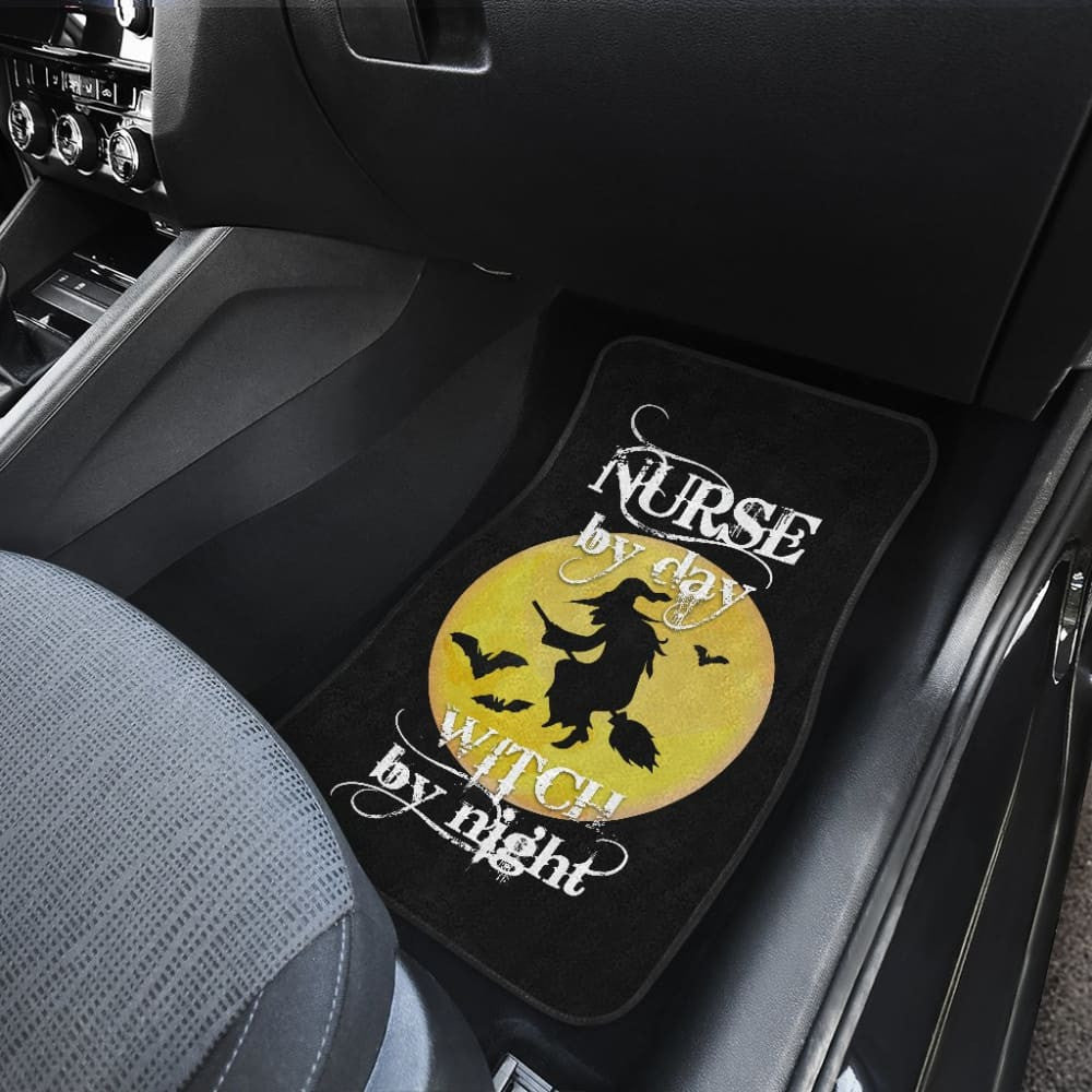 Nurse By Day, Witch By Night Car Floor Mats