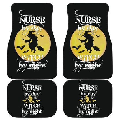 Nurse By Day, Witch By Night Car Floor Mats