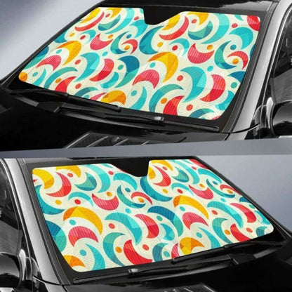 Colorful Moon Pattern Car Auto Sun Shades