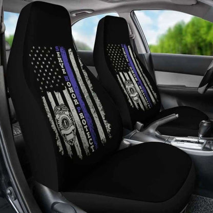 Police Officers Flag Car Seat Covers