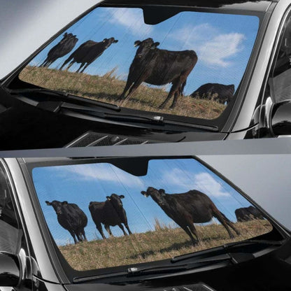 Auto Sun Shades - Cow