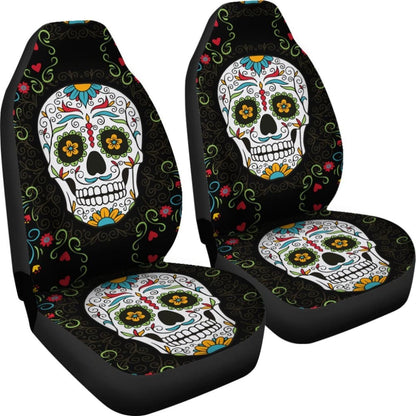 Flower Sugar Skull Ii Car Seat Covers