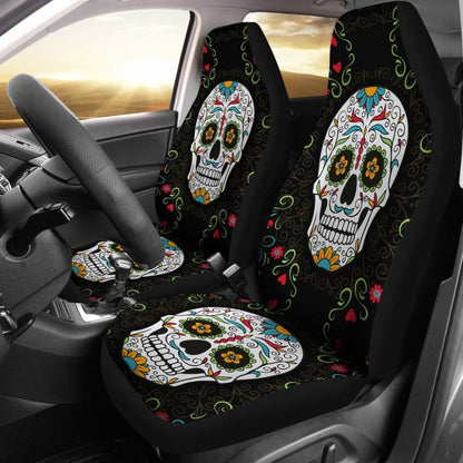 Flower Sugar Skull Ii Car Seat Covers