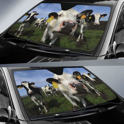 Auto Sun Shades - Cow
