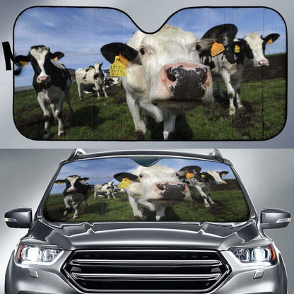 Auto Sun Shades - Cow