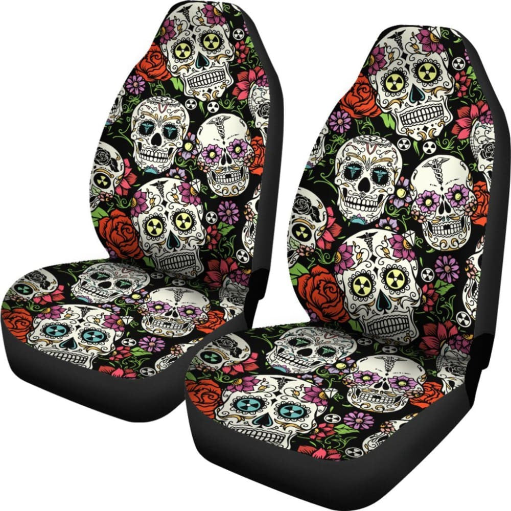 Sugar Skulls Car Seat Covers Set