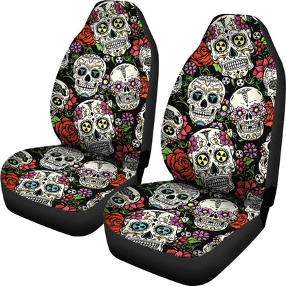 Sugar Skulls Car Seat Covers Set